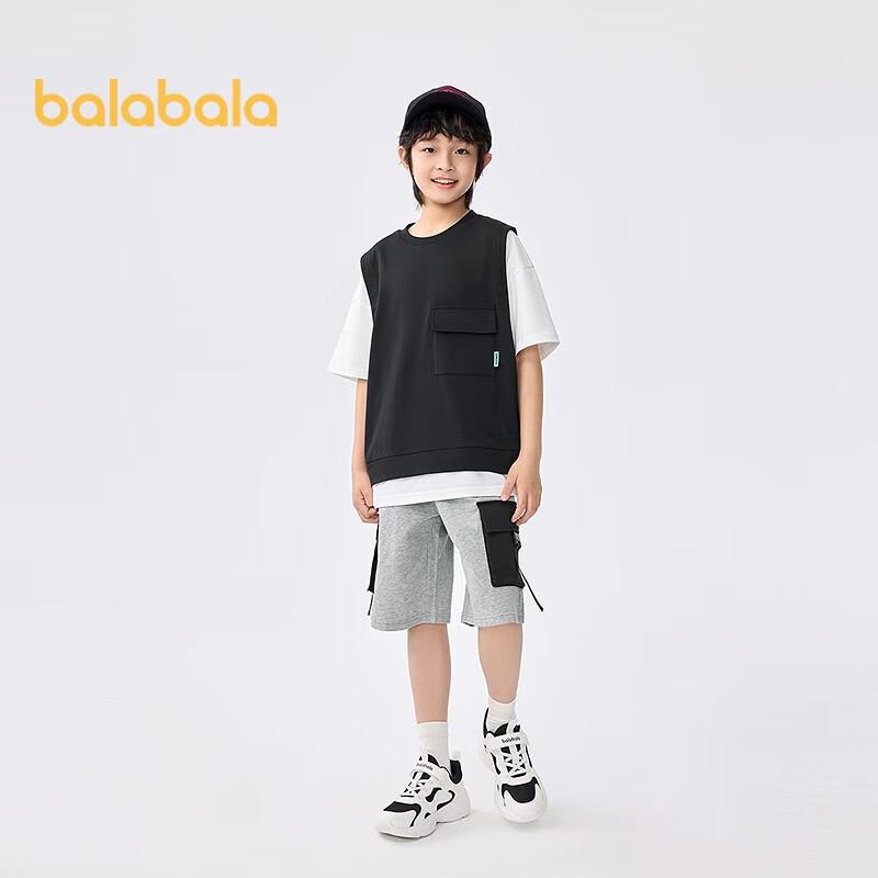 Balabala Boys  2025 Summer Short Sleeve Casual Set 170