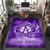 Crystal Velvet Rug Austria Wien FC Print Custom Name Text Floor Mat Home Decor