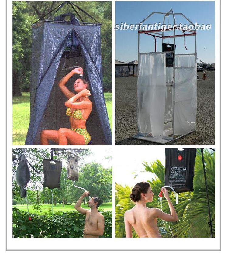 20L Portable Solar Shower Bag for Outdoor Use