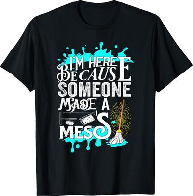 Lustiges Zitat für männliche und weibliche Reinigungskräfte und Hausmeistergeschenk Unisex-T-Shirt