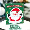30sheets Christmas Sticky Notes Santa Claus Gingerbread Man Xmas Tree Snowman Memo Notes Cartoon Memo Pad School Gift Prizes