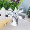 12Pcs/Pack Christmas Bows Ornaments Golden Silver Red Bow Xmas Tree Decoration for Home Festival