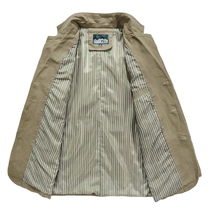 Nuovo Abito Uomo Primavera e Autunno Cotone Casual Taglie Grandi Giacca Blazer Piccola
