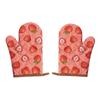 2pcs Heat Resistant Cotton Oven Mitts Thickened Kitchen Microwave Mittens  Cooking Tool