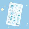 Korean Retro Summer Girl Stickers: Cute Cartoon Guka DIY Creative Set