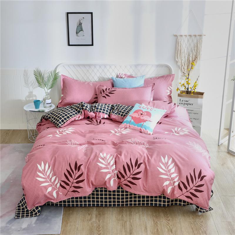 Warm Four-piece Set, Quilt Cover, Bed Linen, Bedding, Single Dormitory Three-piece Set