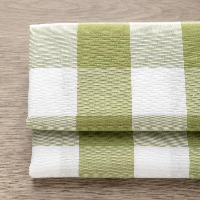 Black & White/Blue Green Gingham Fabric for Kindergarten, Tablecloths & Sofas - Various Sizes