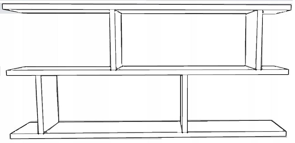 Luna Wall Shelf Oak Artisan Hanging Cabinet Bookshelf 2 Versions Per