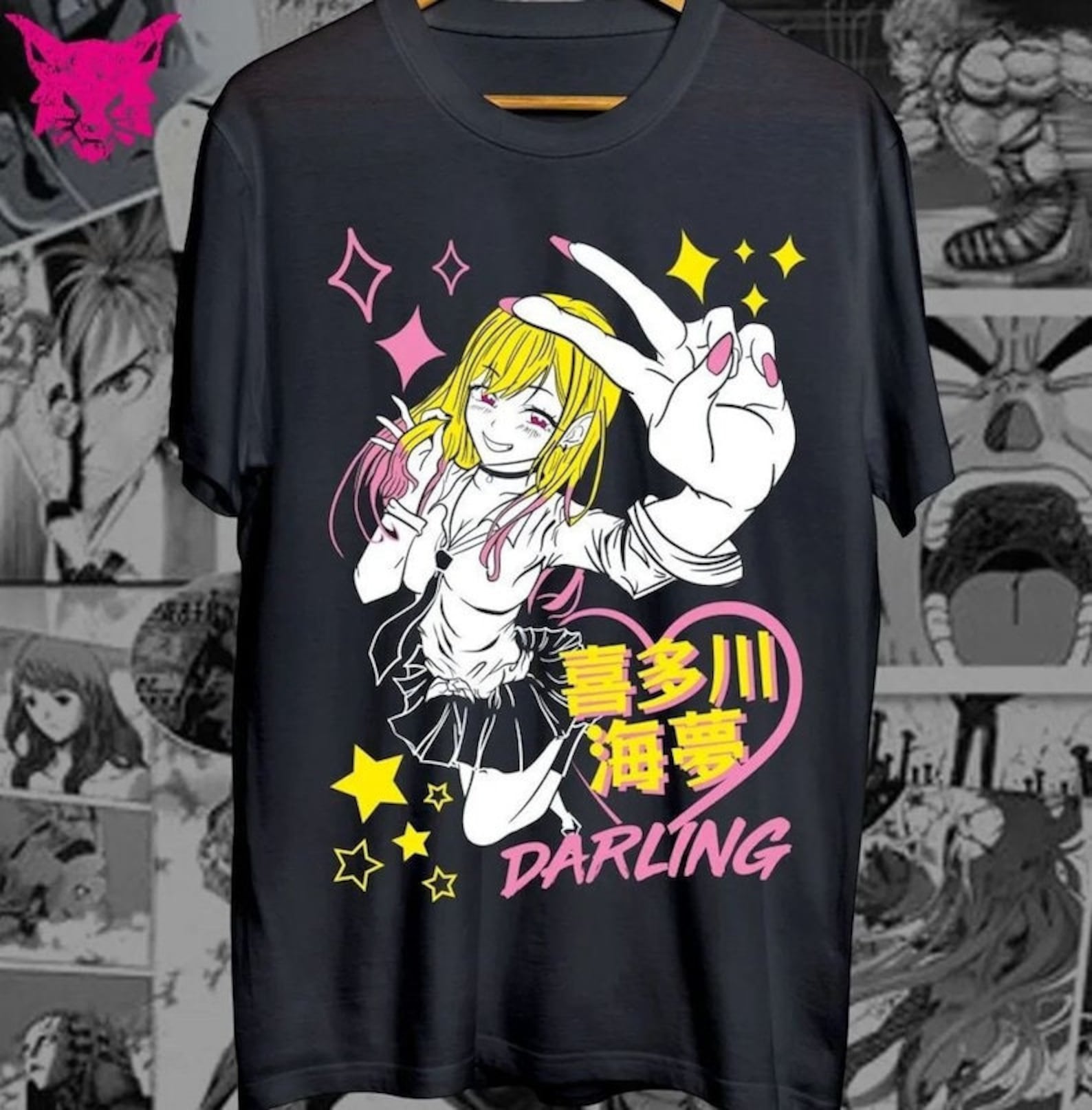 Unisex My Cosplay Darling Anime T-Shirt, Sailor Manga Waifu Graphic Tee Shirt L