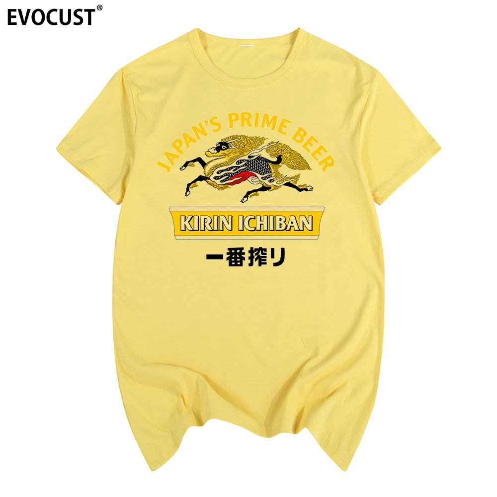

JAPAN BEER KIRIN ICHIBAN 100% MALT PRIME BREW BIER Funny T-shirt Cotton Men T shirt New TEE TSHIRT Womens unisex Fashion 4XL