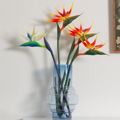 Haptik Strelitzie Paradiesvogel Kunstblume für Heimdekoration