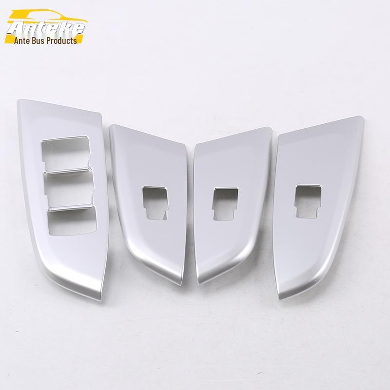 

GS8 Glass Switch Decorative Frame: 17PC Car Door Window Armrest Lift Button Sequin Stickers