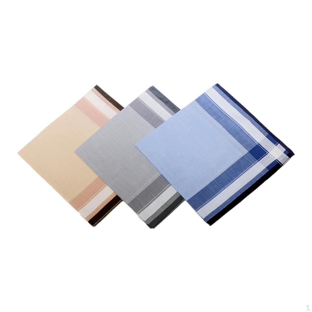 Cloth Men Handkerchiefs Hanky Kerchief Pocket Square Hankies for Grooms Weddings