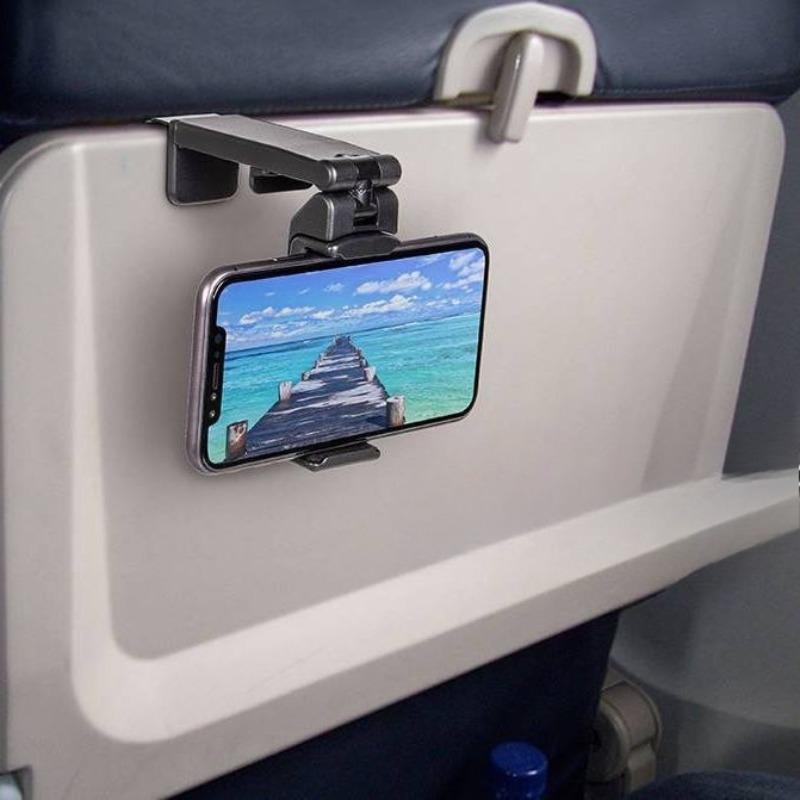 Adjustable Rotatable Selfie Holding Airplane Phone Holder Portable Travel Accessories