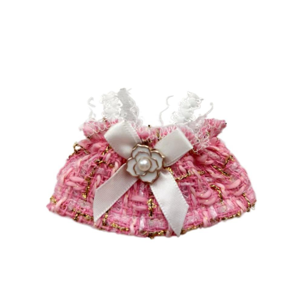 

BJD Sweet Skirt Changing Multiple Styles Replacement Outfit 10cm Cotton Doll Clothes Plush Toy рожевий