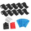 10pcs Tattoo Pen Elastic Bandage 200pcs Blue Tattoo Machine Pen Covers 3pcs Tattoo Ink Cup Holder Color Rack