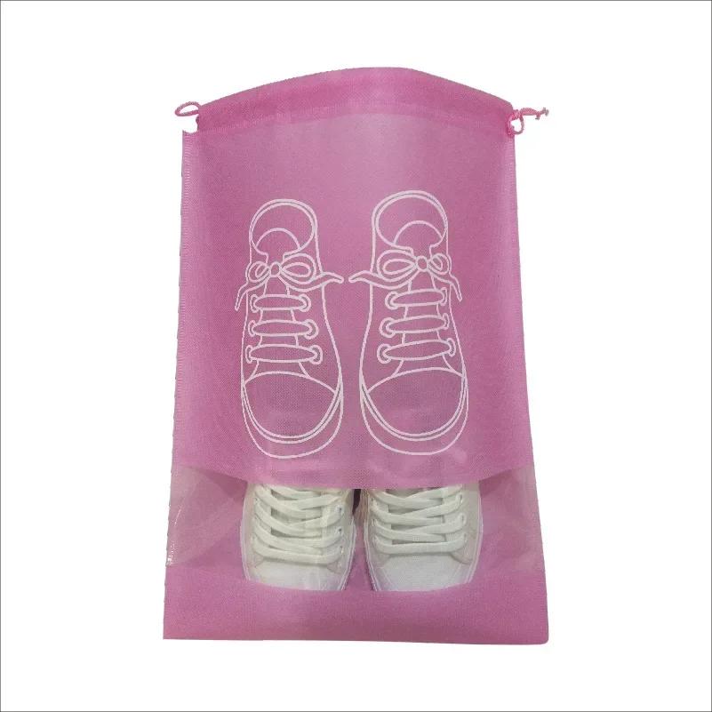 NEW 5/10pcs Shoes Storage Bag Closet Organizer Non Woven Travel Portable Bag Waterproof Pocket Clothing Classified  Hanging Bag