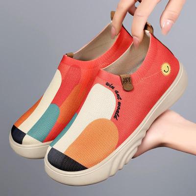 Women's Summer Slip-On Lightweight Platform Shoes: Soft Sole & Breathable Casual Sneakers