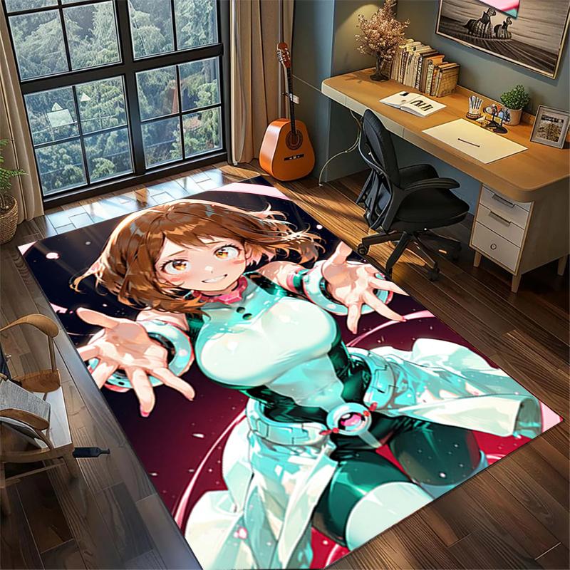 My Hero Academia Gamer Room Rug Large Area Non Slip Washable Floor Mat Bedroom Decor