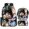 One Piece Luffy Rucksack Set Große Kapazität Grundschüler Klassen 3-6