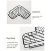 Anti Rust Stainless Steel Wall Mounted Shower Rack with Multiple Compartments, Wall Mounted Bathroom Storage Rack,shampoo, Conditioner,cosmetics Shelf