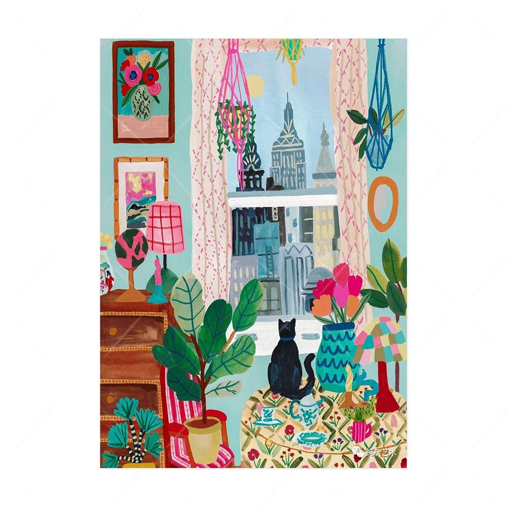 Călătorii Maroc Postere Tigru Plant Pânză Pictură Peisaj Imprime Animale Pisici Câini Artă de perete Poze pentru camera de zi Home Decor