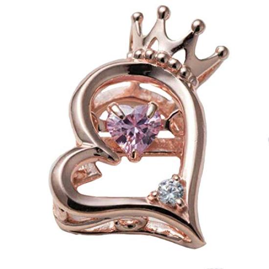 [Dancing stone] Heart Stone Silver Top (Single) SETS-8704 Free Size  Pink