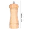 2pcs Wood Salt and Pepper Grinder   Coarseness Wooden Pepper Shaker for Kitchen Seasoning
