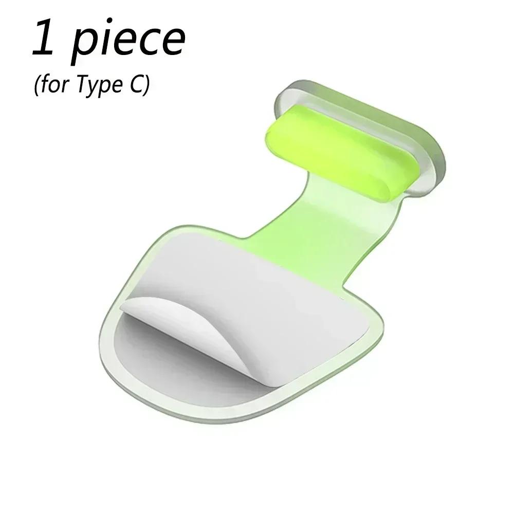 Soft Silicone Luminous USB C Anti Dust Cover Caps for IOS Type C Mobile Phone Dust Plugs Charging Port Protectors for IPhone