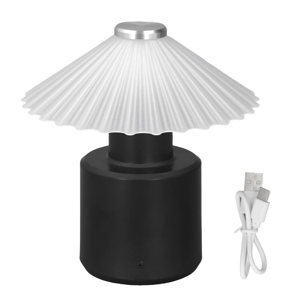 LED Table Lamp Touch Control High Low Brightness Mode Cute Umbrella Design Rechargeable Night Stand