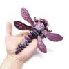 Articulated Dragonfly Figure with Movable Wings - Transformable and Realistic 3D Printed Toy Ornament Gift