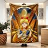 Koc z nadrukiem Sailor Moon - Miękki i wygodny, do sypialni, na podróż, na sofę, do dekoracji domu - Prezent urodzinowy, świąteczny dla przyjaciela