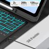 Case for Samsung Galaxy Tab S10 FE Plus 13.1 lnch,Detachable 7-color Backlit Keyboard for Tab S10 FE+13.1" with Pencil Holder