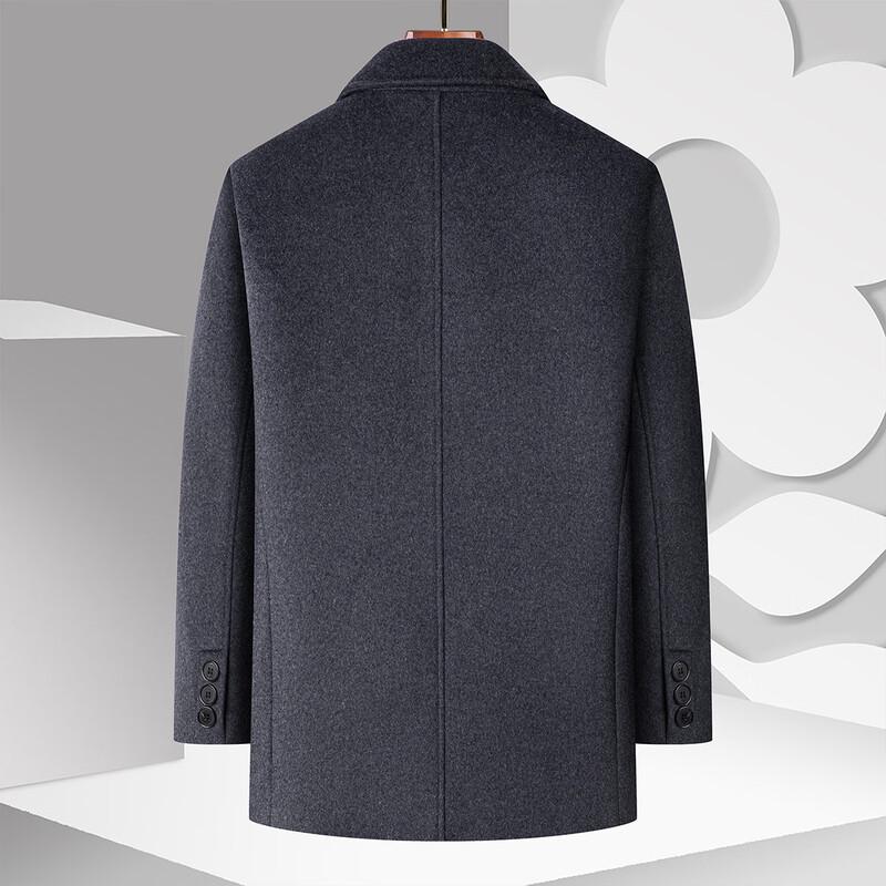 MONTAGUT Men's Wool Blend Business Casual Overcoat