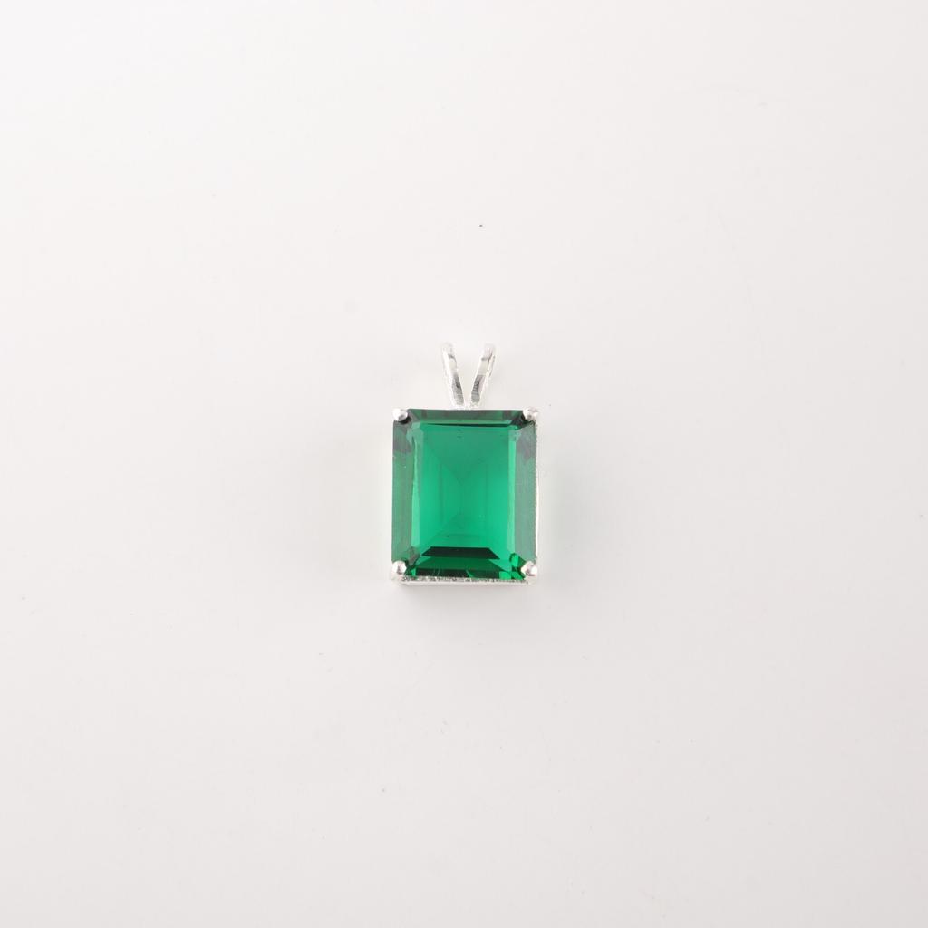 Chrome Diopside Gemstone 925 Sterling Silver Jewelry Pendant 0.69" Wedding Gift PP-58-8