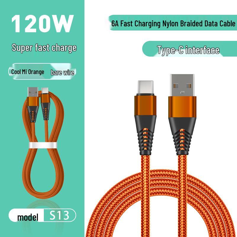 Pin Yue S13 6A Fast Charging Cable for Apple, Xiaomi, Honor, Huawei USB-C Devices
