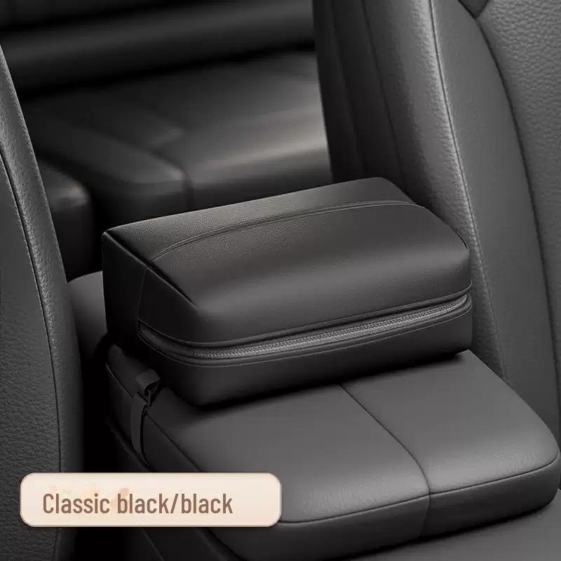 Multifunctional Car Tissue Box: Seat Back Hanging & Sun Visor High-End Holder