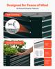 VEVOR Galvanized Raised Garden Bed, 2030 X 1020 X 460 Mm, Rectangular Metal Planter Box Kit Outdoor, Rustproof Elevated Planting Box with Gloves