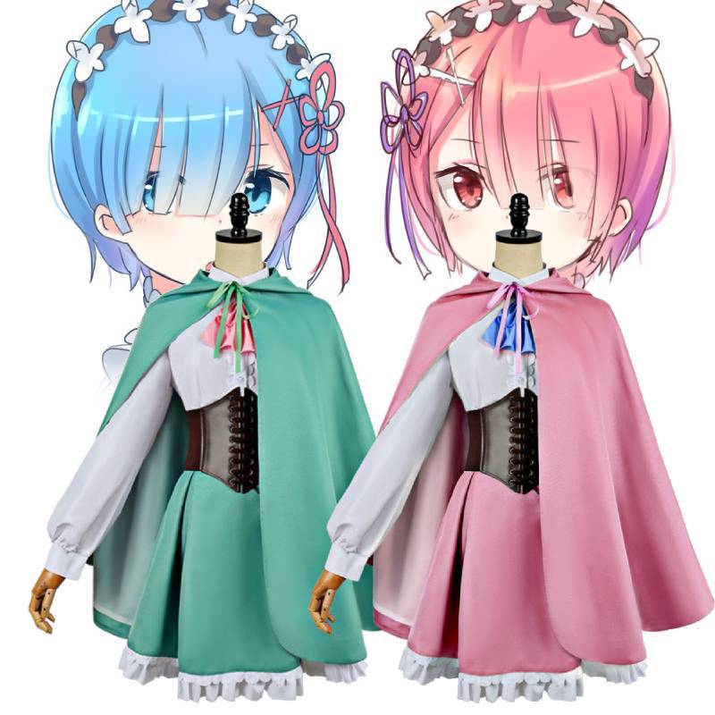 Re Life In A Different World From Zero Rem And Ram Cosplay Costume Polyester Material For Anime Con Events