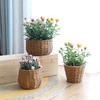 Woven er Basket Rattan Braided Succulent Storage Garden Plant Pot Manual Fruit Organizer Wedding Party Ornaments