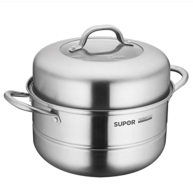 Supor Good Helper Stainless Steel Double Layer Steamer