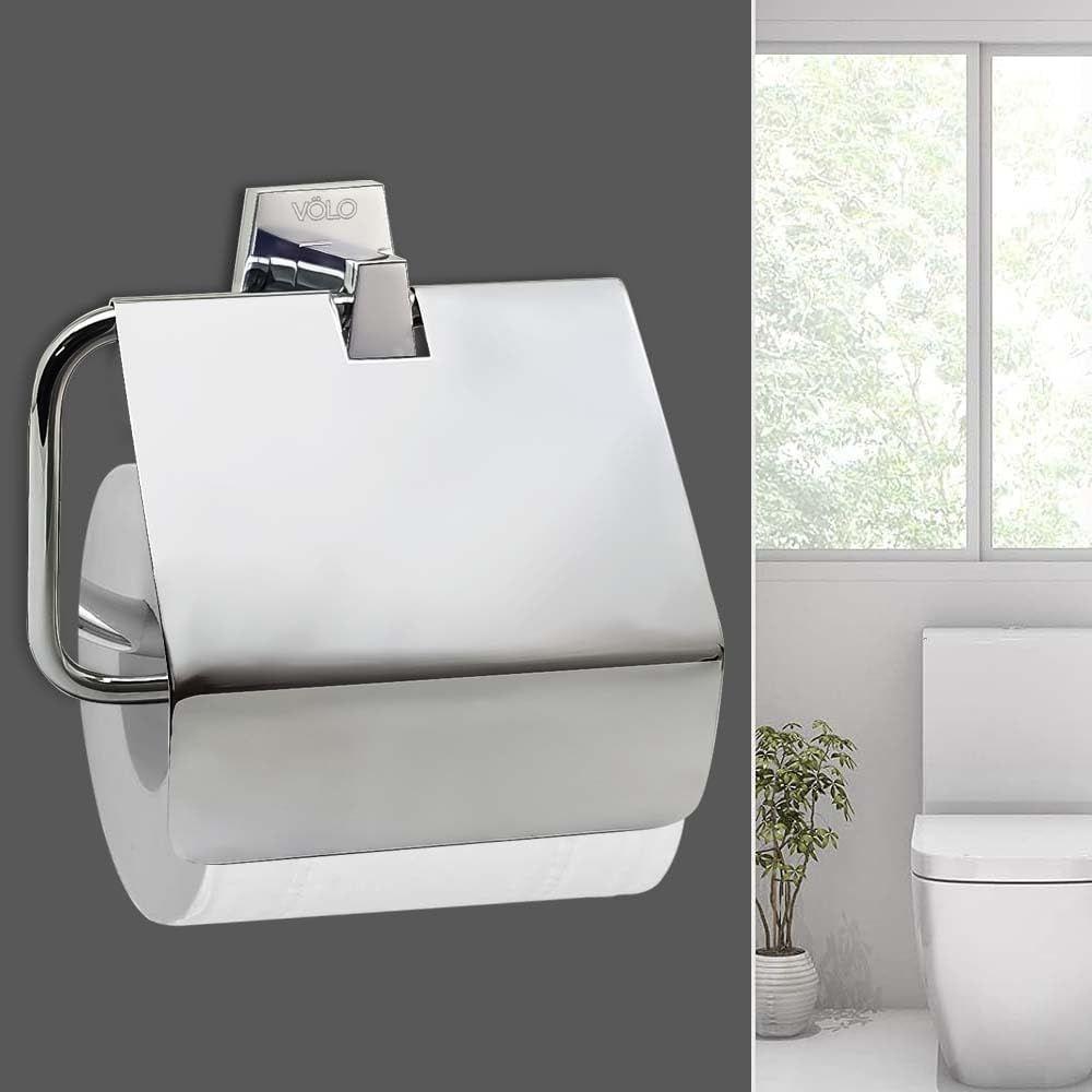 Držák toaletního papíru, Samolepicí držák role, Držák na kapesníky Typ montáže na zeď, Plastový dávkovač do koupelny s držákem na telefon