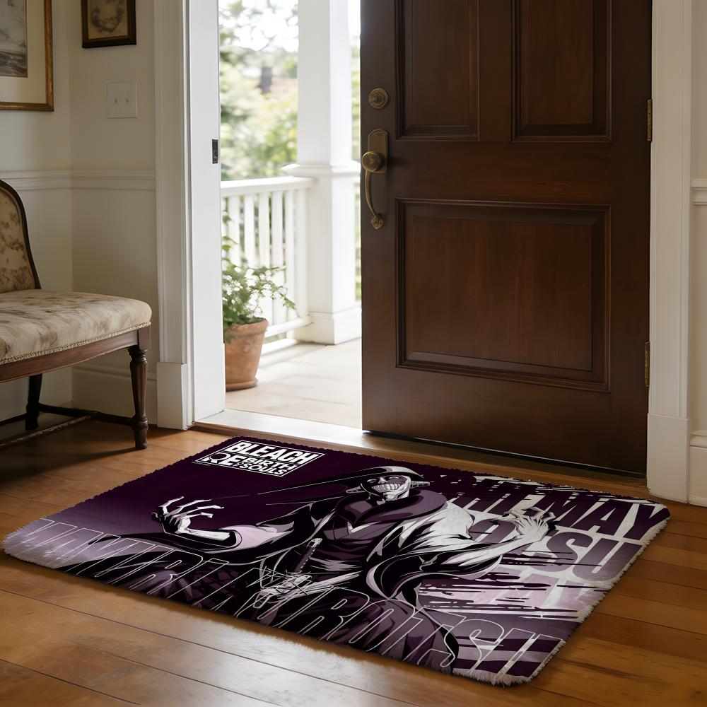 AAnime BBleach Floor Mat Soft Flannel Absorbent Mat Non-Slip Rug Home Bedroom Bathroom