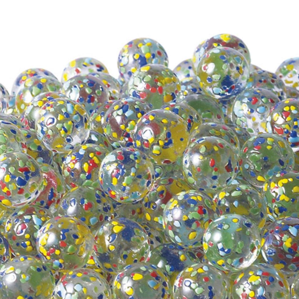 Matsuno Hobby Glass Marbles, Made in Japan, 17mm Polka Dot Mix, 1 Bag (260 Marbles) E1230