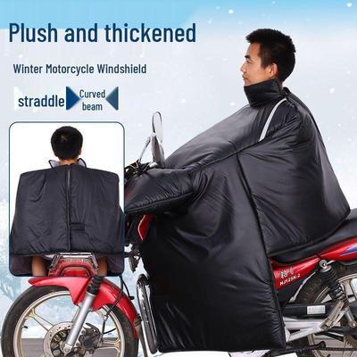 Parabrezza per Moto, Ginocchiere Peluche e Coperta Antivento (Rinforzo Cavallo, Ispessito, Impermeabile, Caldo)