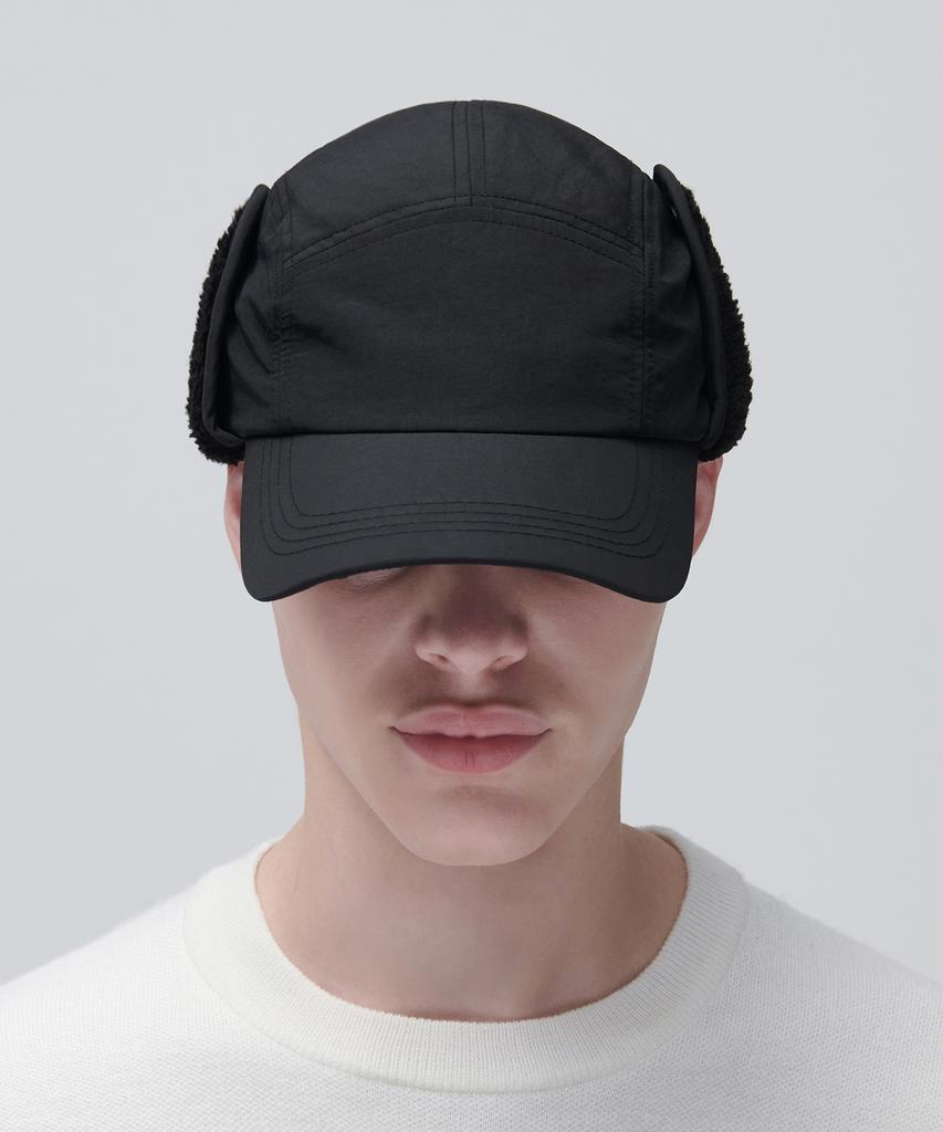 MUSINSA STANDARD Earflap Camp Cap [Black]