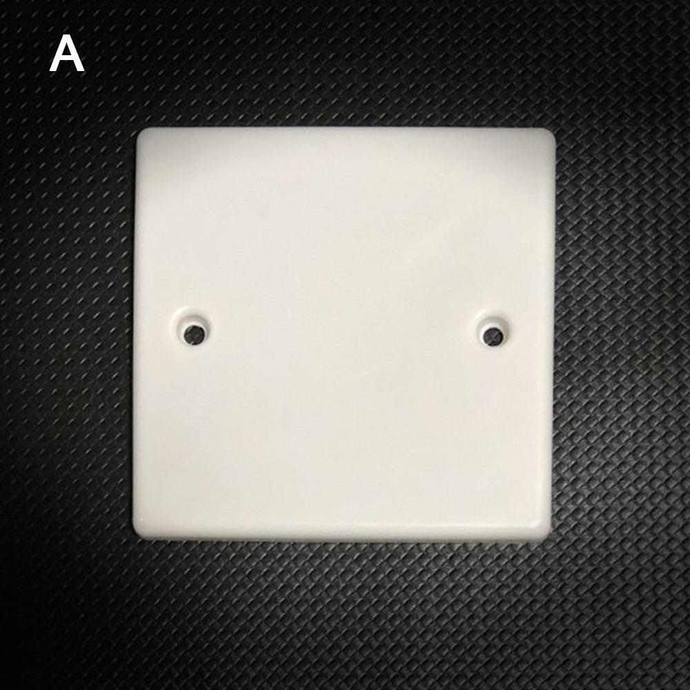 

10pcs/set Plastic Concealed Box Cover Easy Installation Dustproof Wall Socket Cover 86 Type Blank Cover Panel
