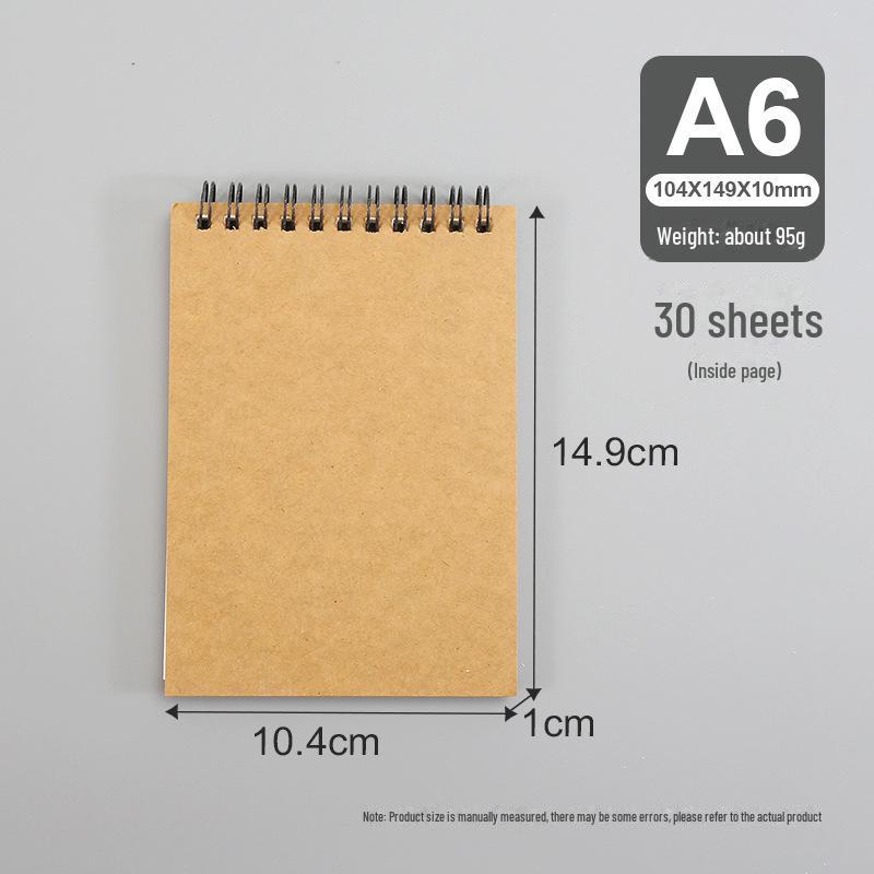 

Профессиональный альбом для акварельных рисунков — скрепленные клеем, чистые и утолщенные страницы A6 flip sketchbook 30 sheets