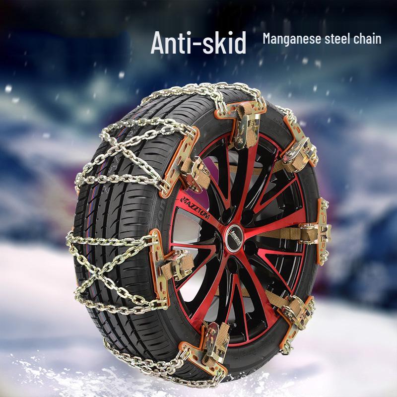 

Universal Anti-Skid Tire Chains for Sedans, SUVs, Off-Road Vehicles, and Pickup Trucks