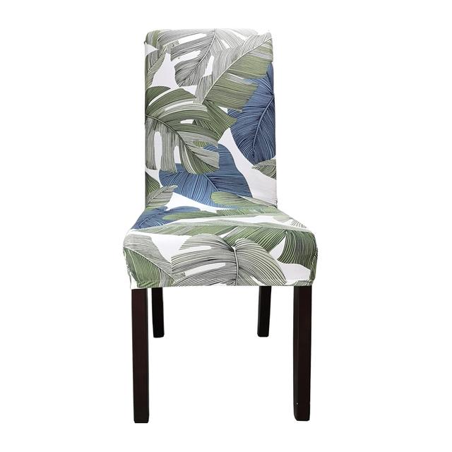 Floral Chair Covers For Dining Room Printed Stretchable Dining Chair Slipcover Washable Removable For Kitchen Hotel Restaurant